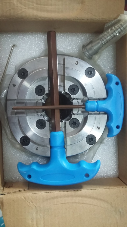 چهار نظام خراطی سایز 125 میلیمتر مدل KP-125 لنگرنشان