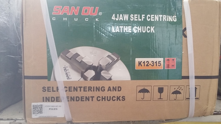 چهار نظام منظم دستگاه تراشکاری سایز  315 میلیمتر برند SAN OU