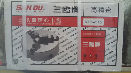 سه نظام دستگاه تراشکاری K11 سایز 315 میلیمتر برند سانو SAN OU (اصل)