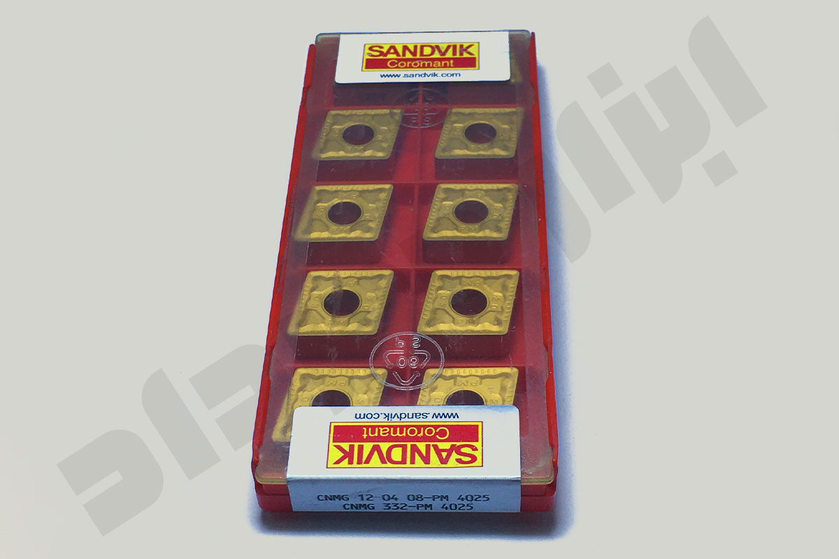 مشخصات، قیمت و خرید الماس تراشکاری Sandvik مدل CNMG120408-PM 4025 | اینسرت تراشکاری سندویک اصل