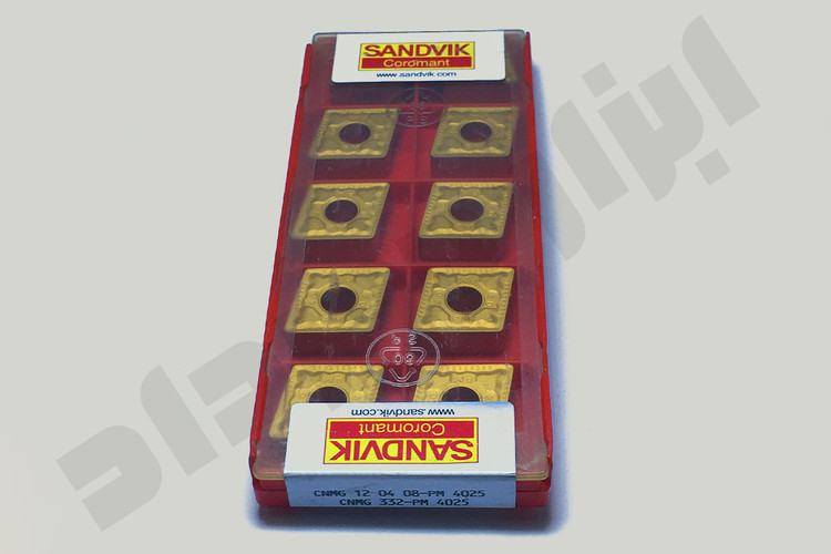 مشخصات، قیمت و خرید الماس تراشکاری Sandvik مدل CNMG120408-PM 4025 | اینسرت تراشکاری سندویک اصل