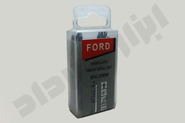 مشخصات، قیمت و خرید مته کبالتدار ۵ درصد FORD سایز ۴.۲ | مته آلیاژی با دقت ابعادی بالا