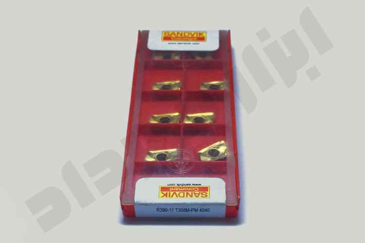 مشخصات، قیمت و خرید الماس تراشکاری سندویک R390-11 T308M-PM 4040 | اینسرت فرزکاری قدرتمند برای فولاد و ماشینکاری صنعتی