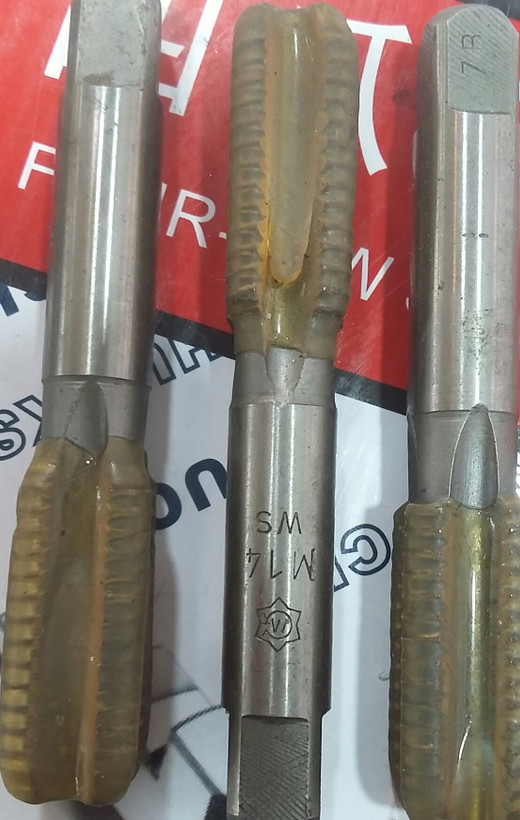 مشخصات، قیمت و خرید قلاویز تکی آخر رو (پرداخت) سایز M14 لهستانی | دقت بینظیر برای رزوهزنی نهایی قطعات | قلاویز دستی و ماشینی