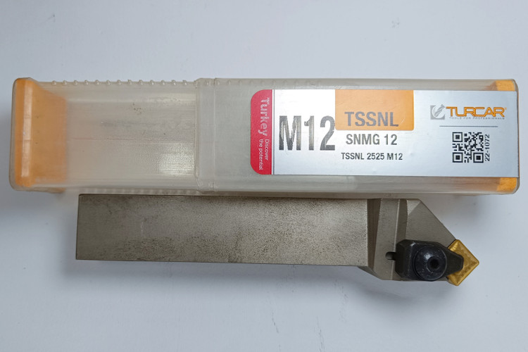 مشخصات، قیمت و خرید هلدر روتراش چپ کلمپ دار TURCAR مدل TSSNL 25×25 M12 اصل ترکیه | ابزار مهرداد