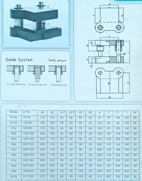 مشخصات، قیمت و خرید کفشک مدل چدنی صنعتگر زنجان سایز A1/4 (70x70) | پایه مستحکم برای صنایع و قالبسازی | ابزار مهرداد