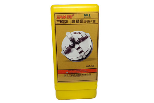 چهار نظام تراشکاری مدل K02 سایز 50 میلیمتر برند SAN OU