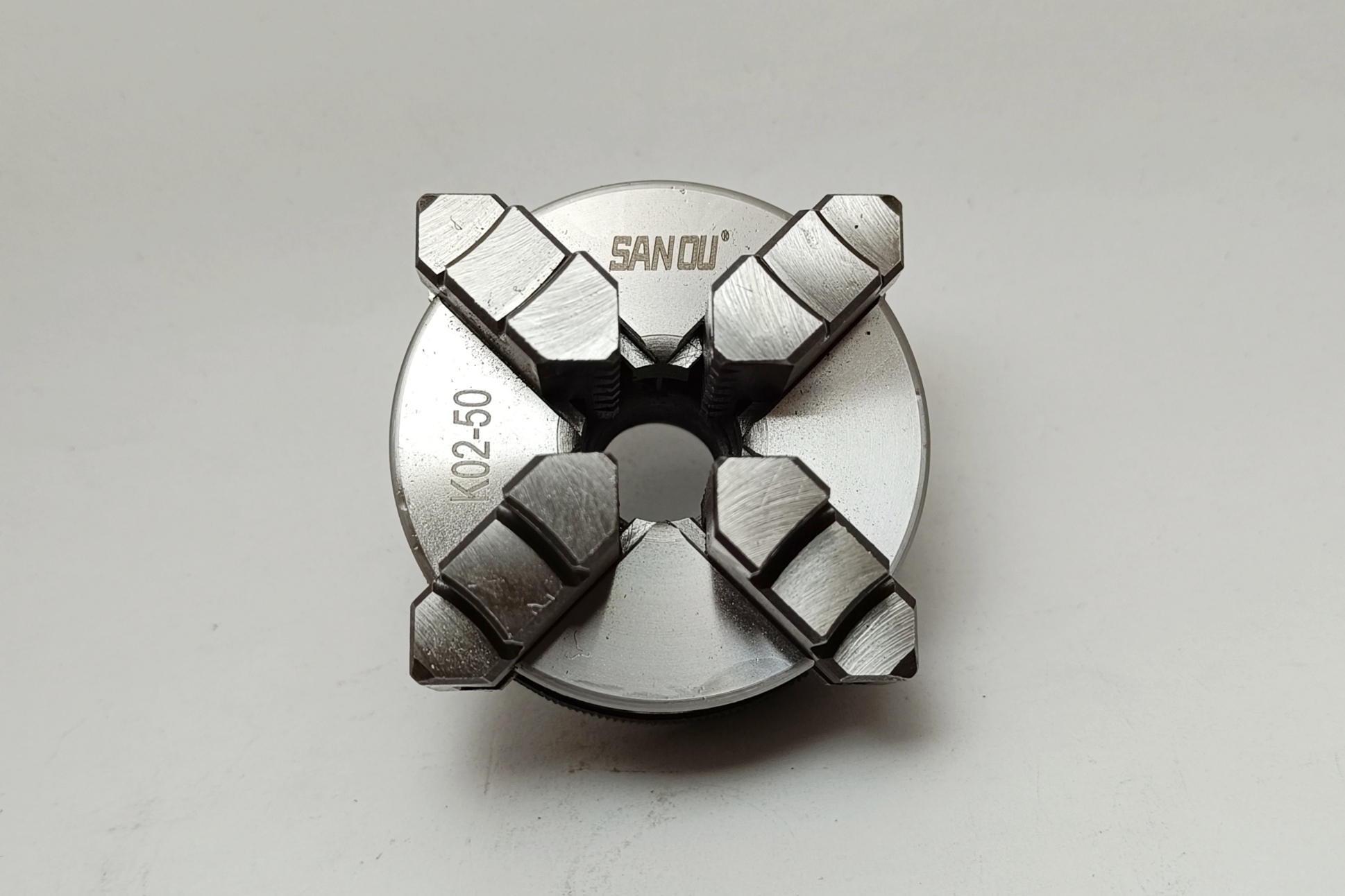 چهار نظام تراشکاری مدل K02 سایز 50 میلیمتر برند SAN OU