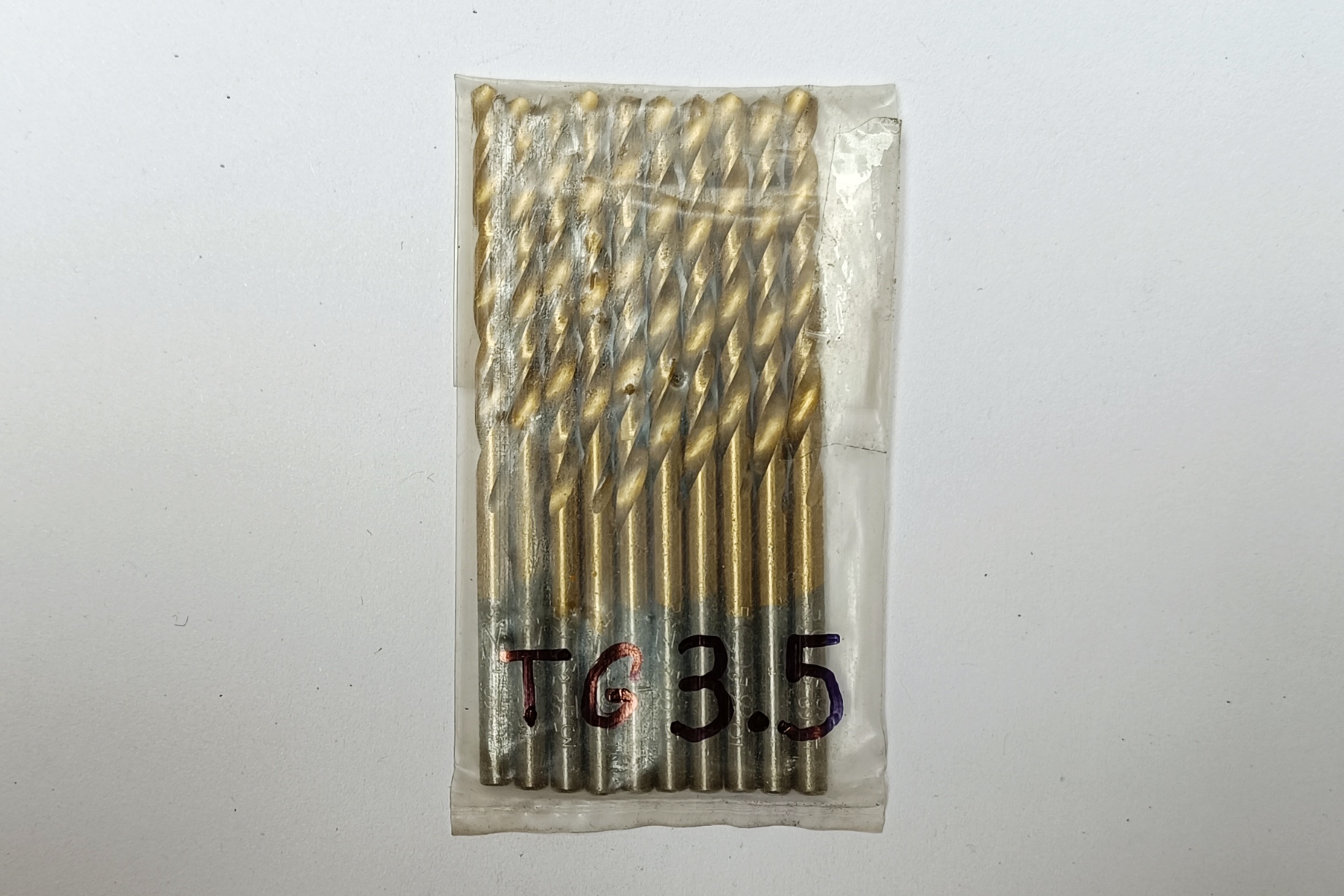مته سایز 3.5 میلیمتر HSS روکش تیتانیوم (طلایی) برند TG