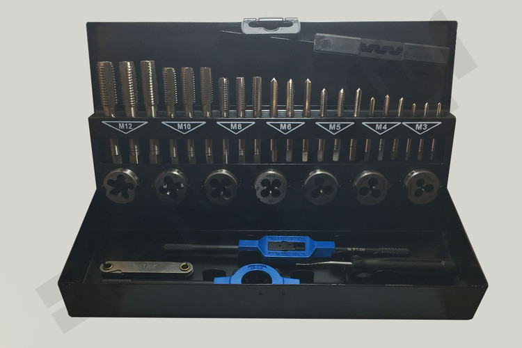 جعبه حدیده و قلاویز 32 پارچه HSS-G برند استیکو (ST.CO) (اصل)