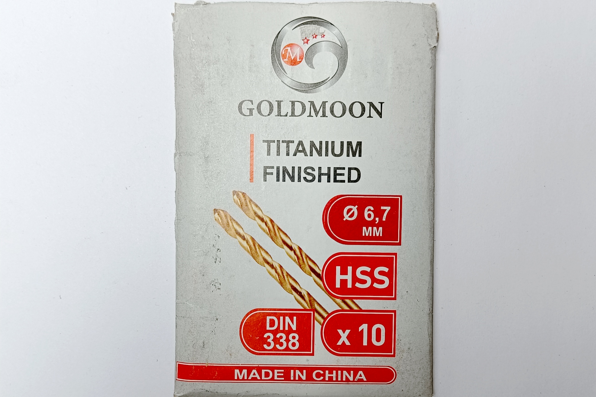 مته سایز 6.7 میلیمتر HSS روکش تیتانیوم (طلایی) برند GOLDMOON