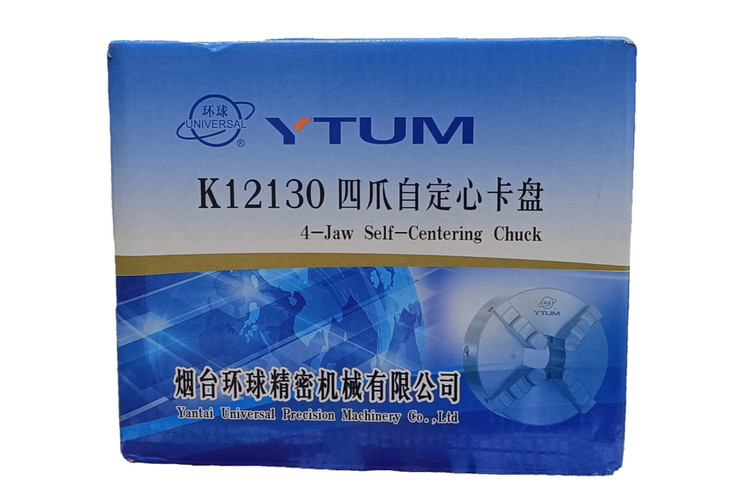 چهار نظام منظم تراشکاری مدل K12 سایز 130 میلیمتر برند YTUM (طرح کره نشان)