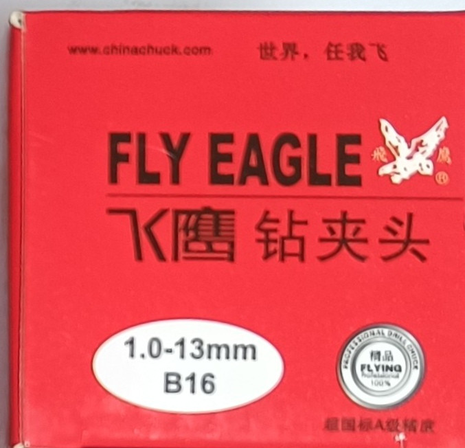 قیمت و خرید سه نظام دریل اتومات صنعتی FLY EAGLE 1 - 13 B 16 اصل ابزار مهرداد