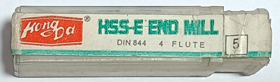 قیمت و خرید فرز انگشتی سر گرد چهار پر سایز 5R 2/5 میلیمتر HSS-E برند HongDa