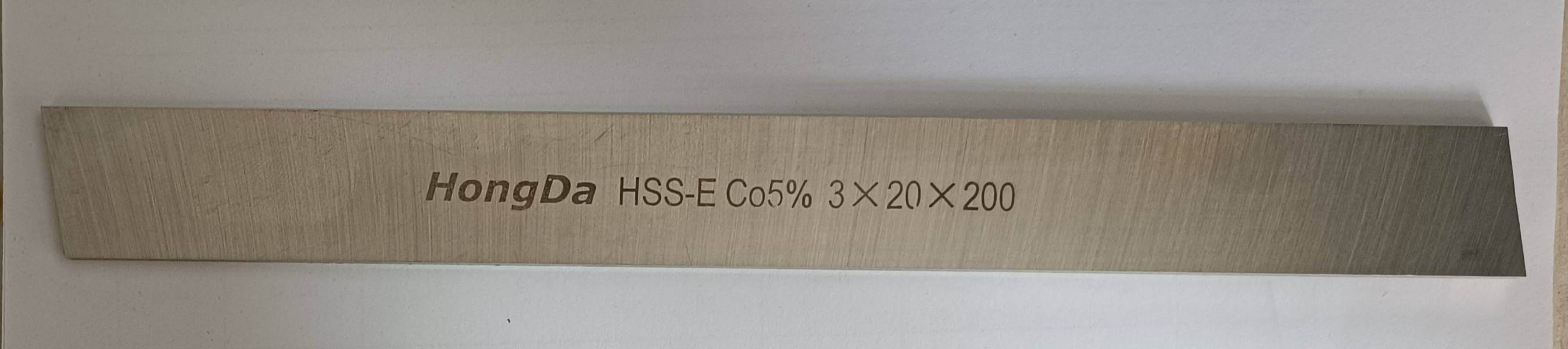 تیغچه برش کبالت 5 درصد سایز 200*20*3 هانگدا HongDa