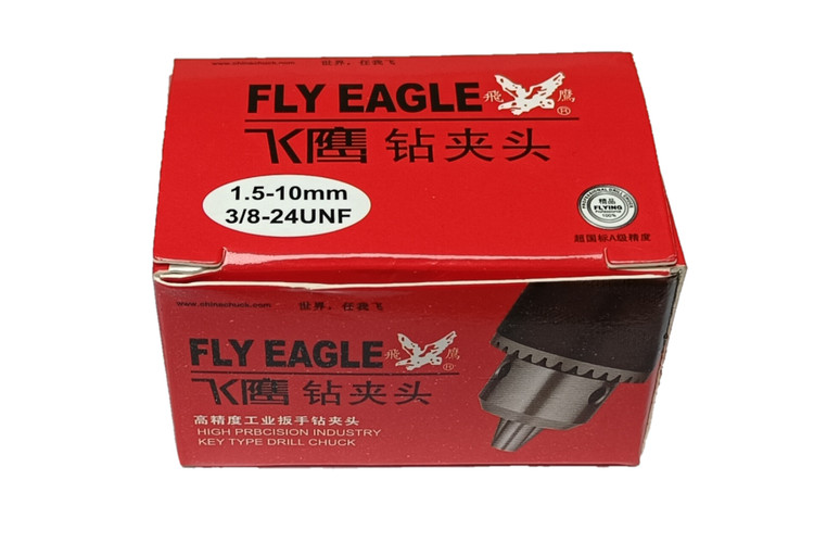 سه نظام آچاری صنعتی سایز 1.5-10 میلیمتر (3/8-24 UNF اینچ) برند FLY EAGLE اصل